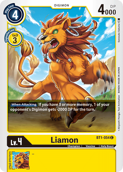 Liamon [BT1-054] [Release Special Booster Ver.1.0] | Clutch Gaming