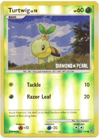 Turtwig (103/130) [Burger King Promos: 2008 Collection] | Clutch Gaming