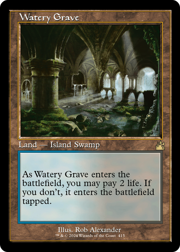 Watery Grave (Retro) [Ravnica Remastered] | Clutch Gaming