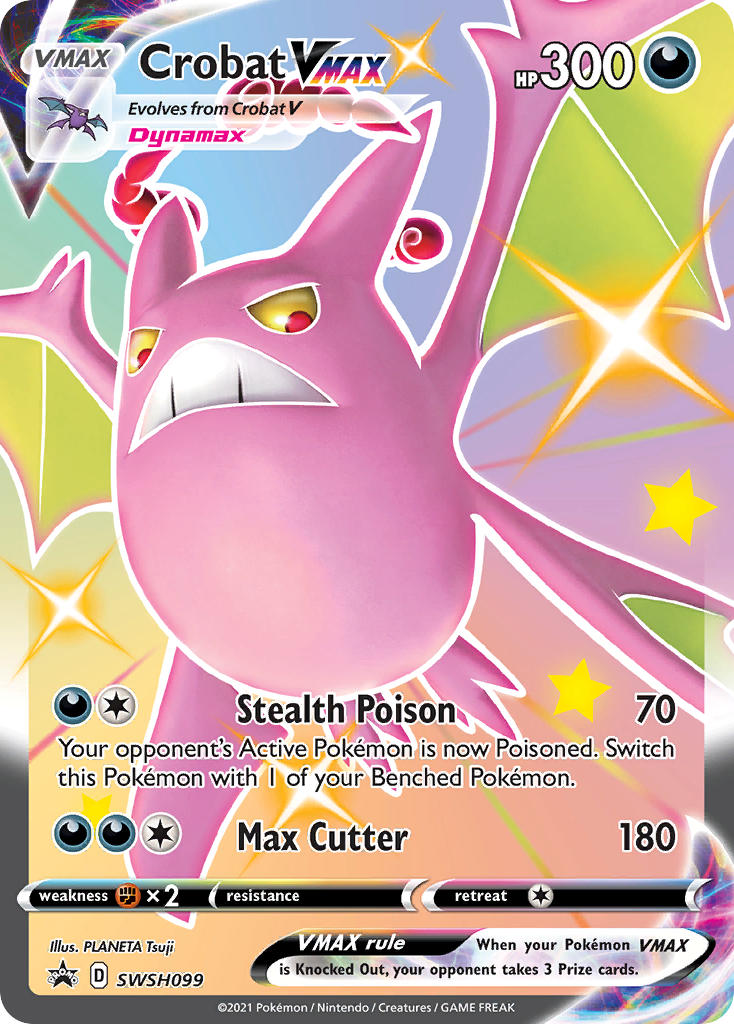 Crobat VMAX (SWSH099) (Jumbo Card) [Sword & Shield: Black Star Promos] | Clutch Gaming