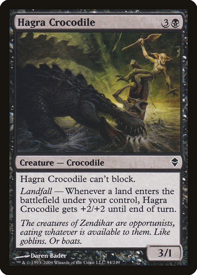 Hagra Crocodile [Zendikar] | Clutch Gaming