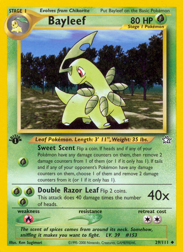 Bayleef (29/111) [Neo Genesis 1st Edition] | Clutch Gaming