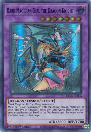 Dark Magician Girl the Dragon Knight (Alternate Art) (Green) [DLCS-EN006] Ultra Rare | Clutch Gaming