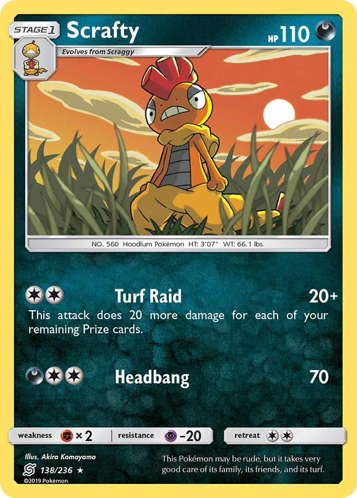 Scrafty (138/236) [Sun & Moon: Unified Minds] | Clutch Gaming