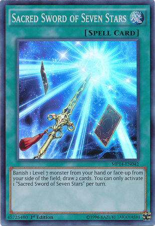 Sacred Sword of Seven Stars [MP14-EN042] Super Rare | Clutch Gaming