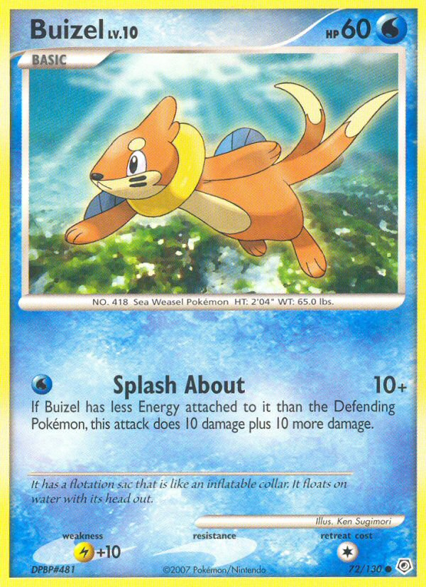 Buizel (72/130) [Diamond & Pearl: Base Set] | Clutch Gaming