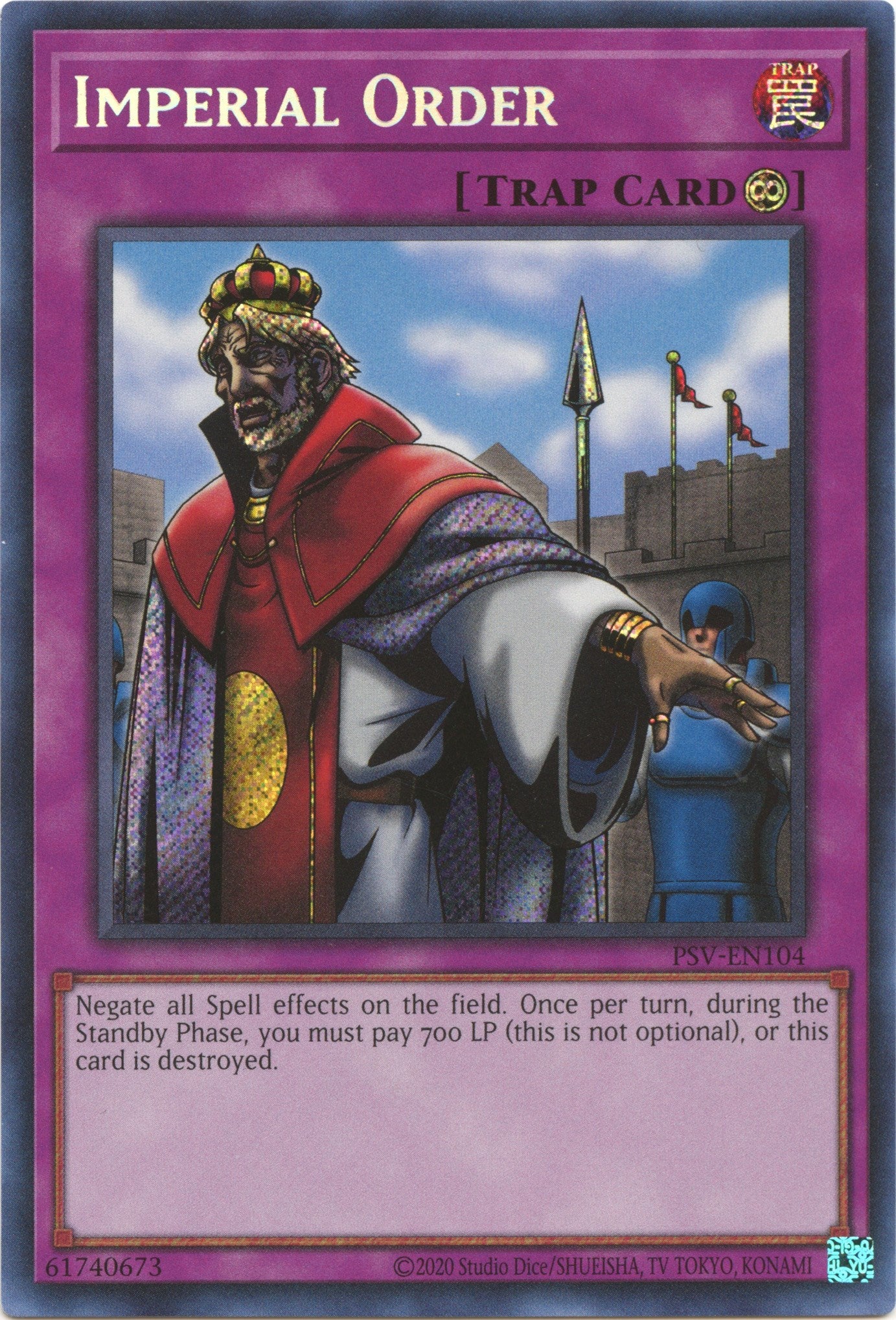 Imperial Order (25th Anniversary) [PSV-EN104] Secret Rare | Clutch Gaming