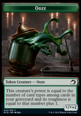 Ooze Token [Innistrad: Midnight Hunt Tokens] | Clutch Gaming