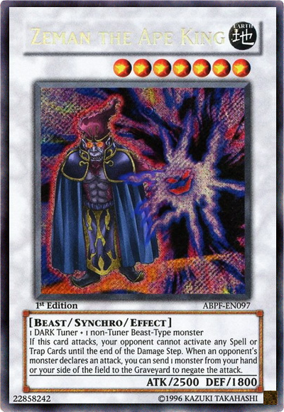 Zeman the Ape King [ABPF-EN097] Secret Rare | Clutch Gaming