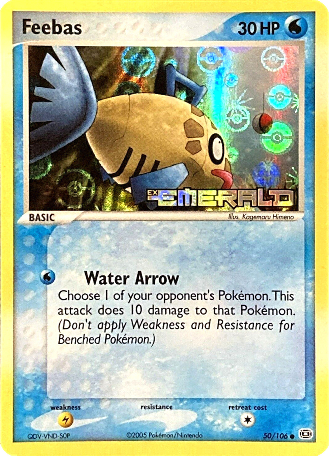 Feebas (50/106) (Stamped) [EX: Emerald] | Clutch Gaming