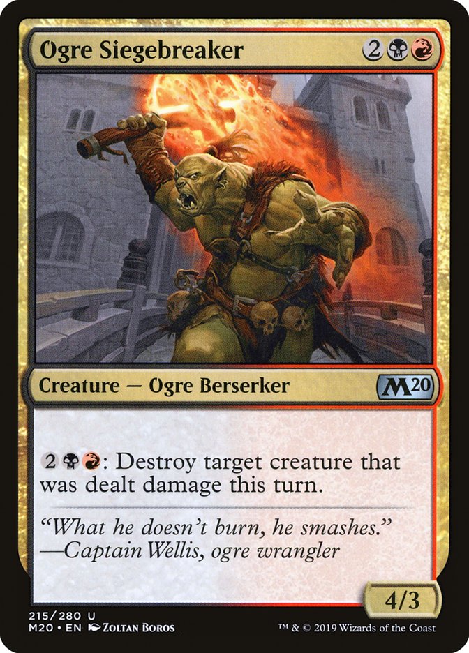 Ogre Siegebreaker [Core Set 2020] | Clutch Gaming