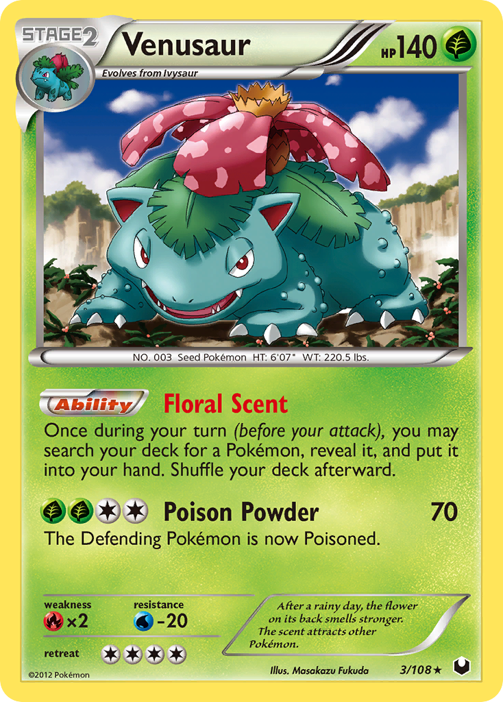 Venusaur (3/108) [Black & White: Dark Explorers] | Clutch Gaming