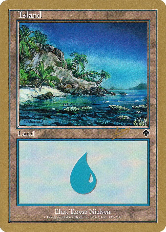 Island (rl337a) (Raphael Levy) [World Championship Decks 2002] | Clutch Gaming