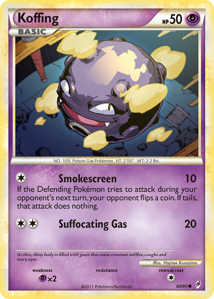 Koffing (60/95) [HeartGold & SoulSilver: Call of Legends] | Clutch Gaming