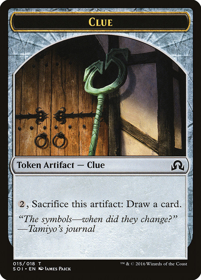 Clue Token (015/018) [Shadows over Innistrad Tokens] | Clutch Gaming