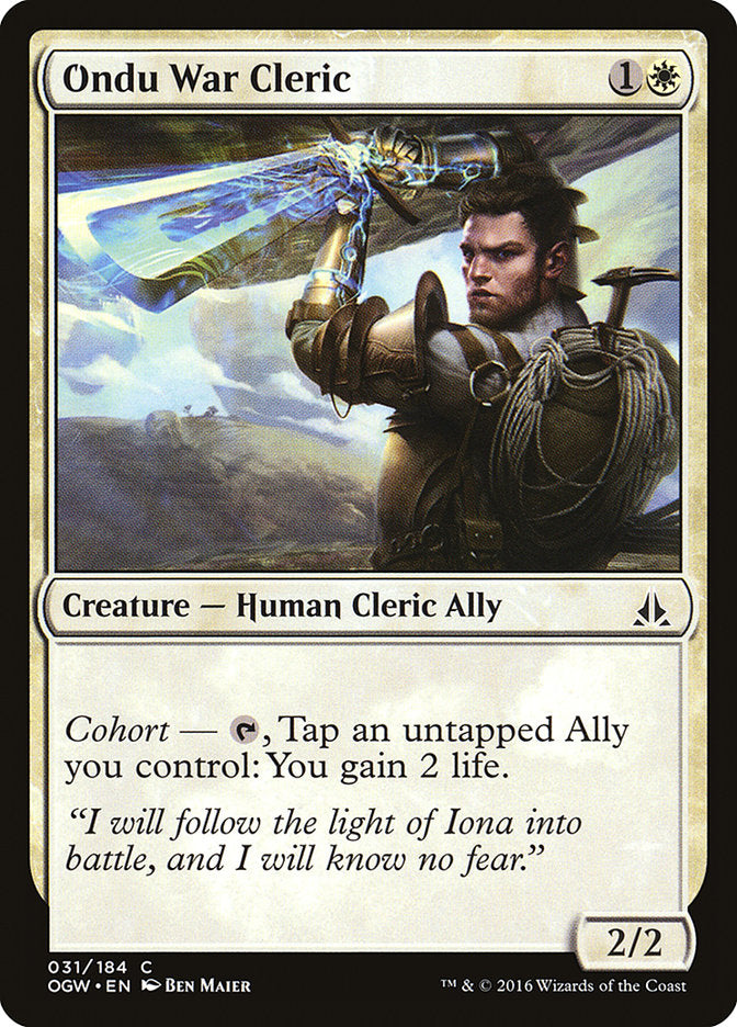 Ondu War Cleric [Oath of the Gatewatch] | Clutch Gaming