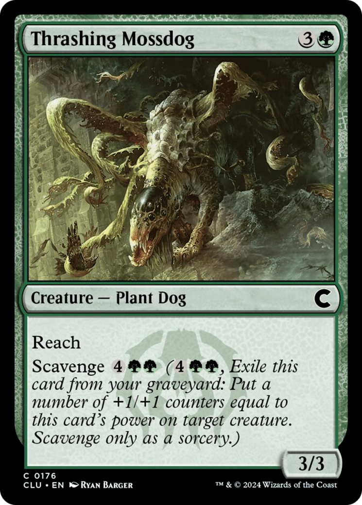 Thrashing Mossdog [Ravnica: Clue Edition] | Clutch Gaming