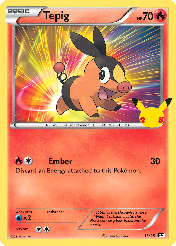 Tepig (13/25) [McDonald's 25th Anniversary] | Clutch Gaming