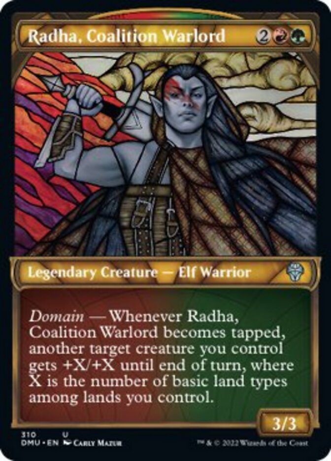 Radha, Coalition Warlord (Showcase) [Dominaria United] | Clutch Gaming