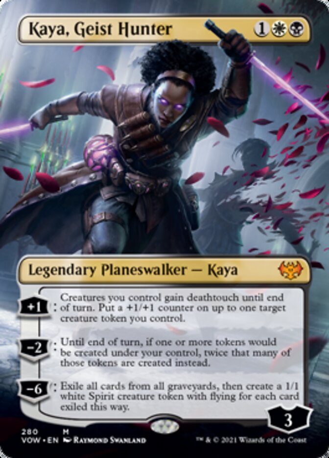 Kaya, Geist Hunter (Borderless) [Innistrad: Crimson Vow] | Clutch Gaming