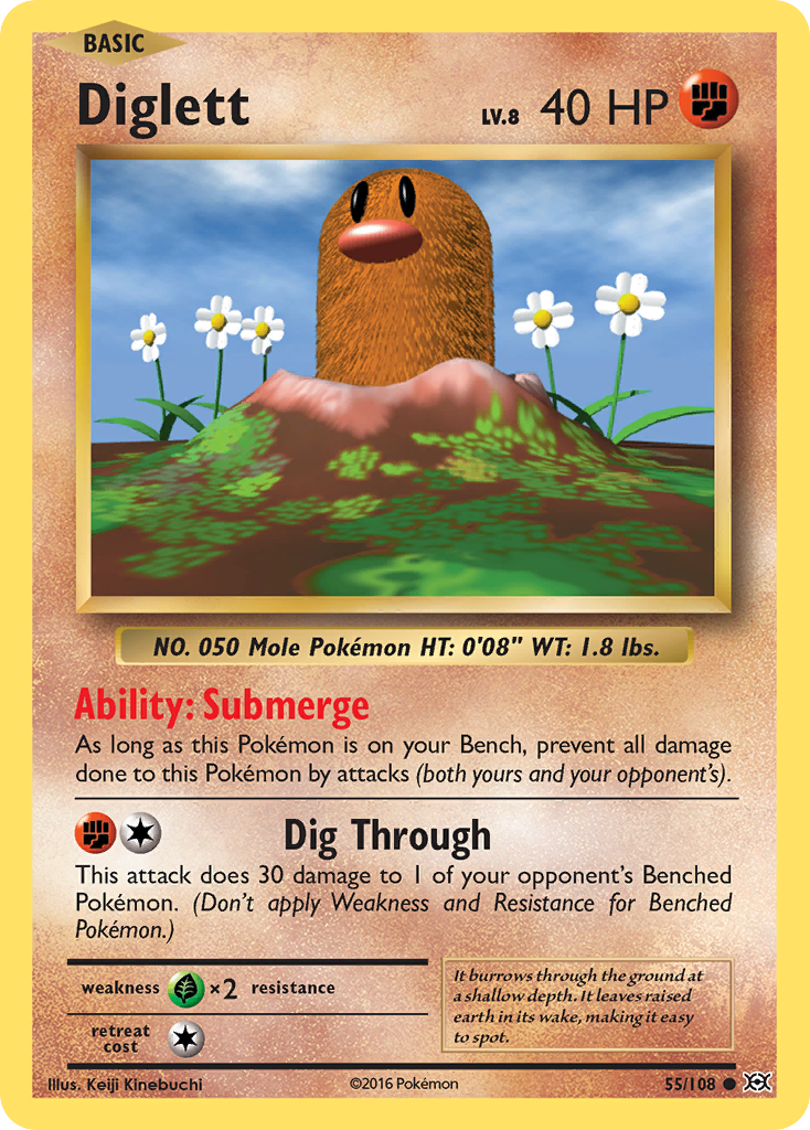 Diglett (55/108) [XY: Evolutions] | Clutch Gaming