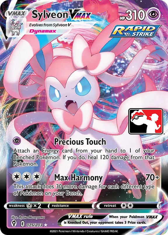 Sylveon VMAX (075/203) [Prize Pack Series One] | Clutch Gaming