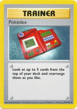 Pokedex (87/102) [Base Set Shadowless Unlimited] | Clutch Gaming