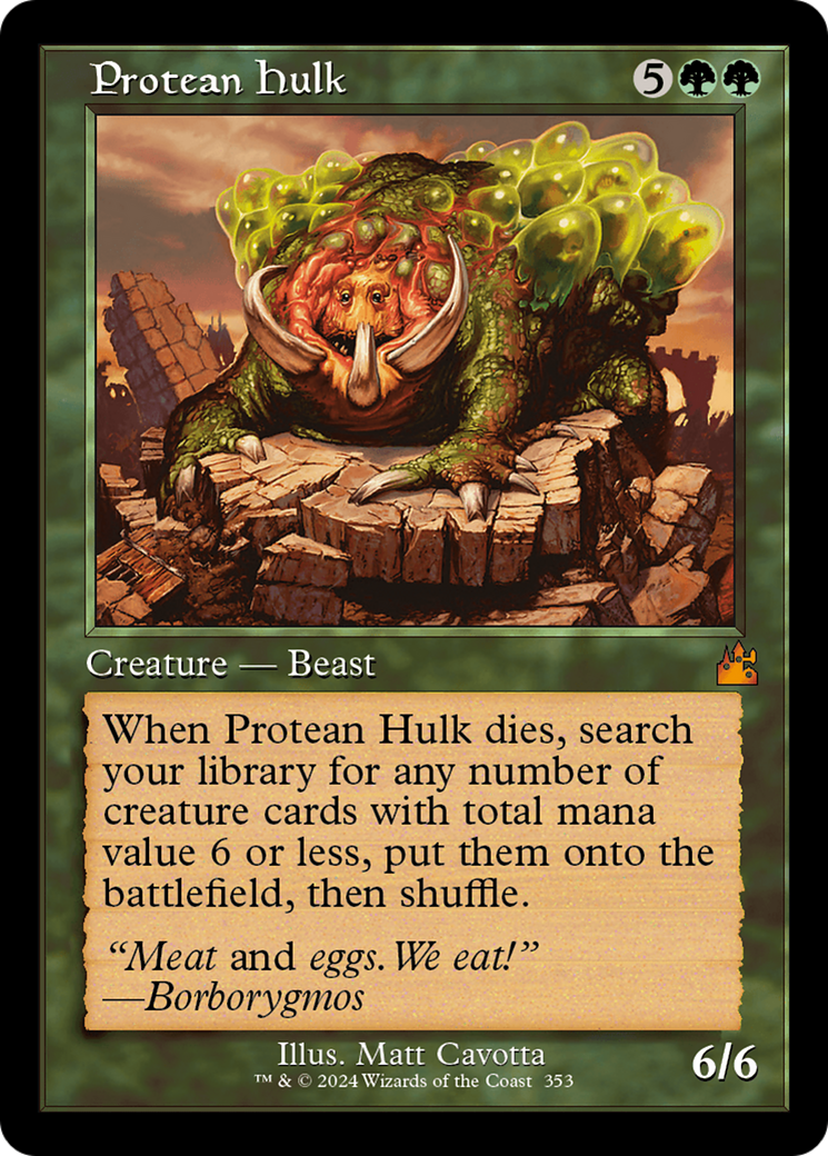 Protean Hulk (Retro Frame) [Ravnica Remastered] | Clutch Gaming