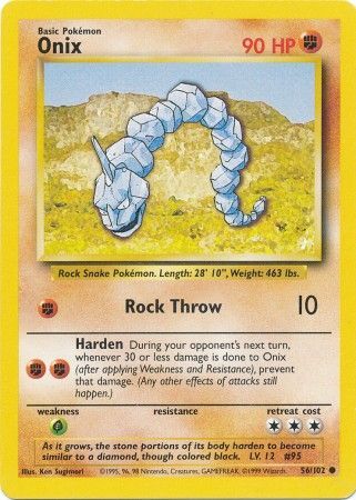 Onix (56/102) [Base Set Unlimited] | Clutch Gaming