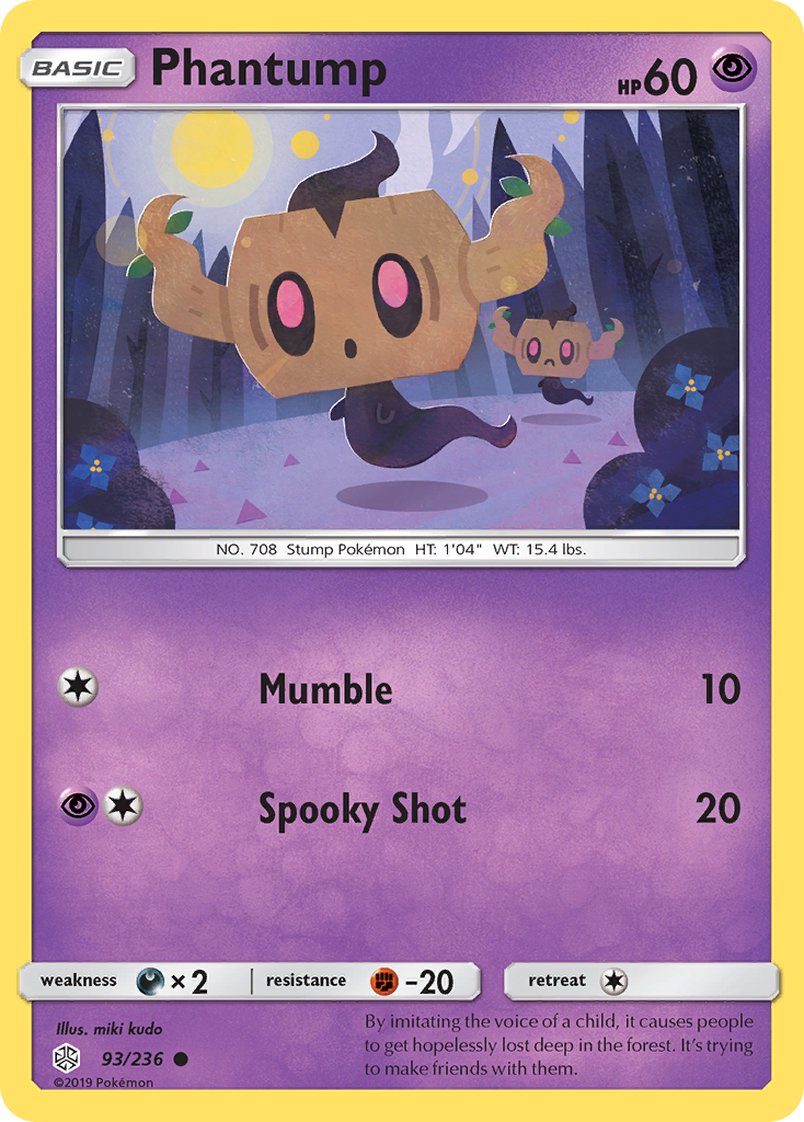 Phantump (93/236) [Sun & Moon: Cosmic Eclipse] | Clutch Gaming