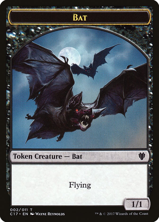 Bat // Vampire Double-Sided Token [Commander 2017 Tokens] | Clutch Gaming