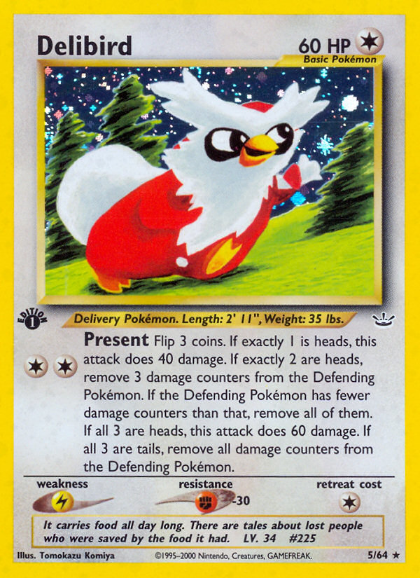 Delibird (5/64) [Neo Revelation 1st Edition] | Clutch Gaming