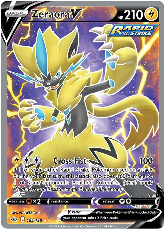 Zeraora V (165/198) [Sword & Shield: Chilling Reign] | Clutch Gaming