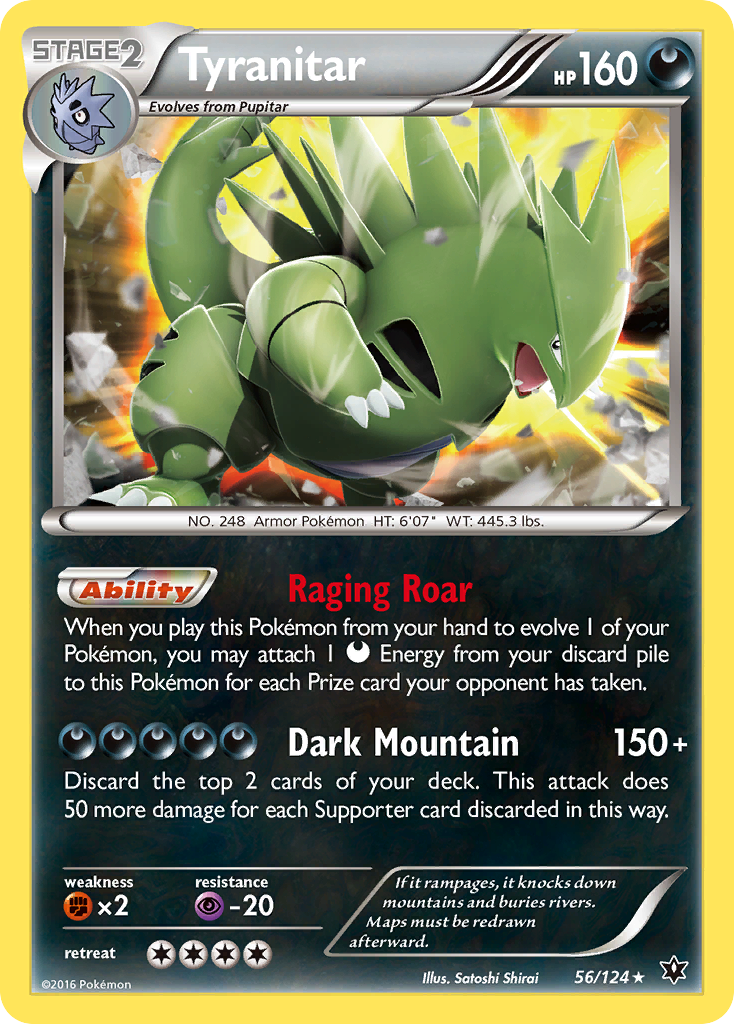 Tyranitar (56/124) [XY: Fates Collide] | Clutch Gaming