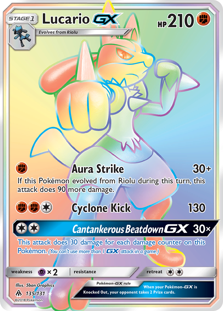 Lucario GX (135/131) [Sun & Moon: Forbidden Light] | Clutch Gaming