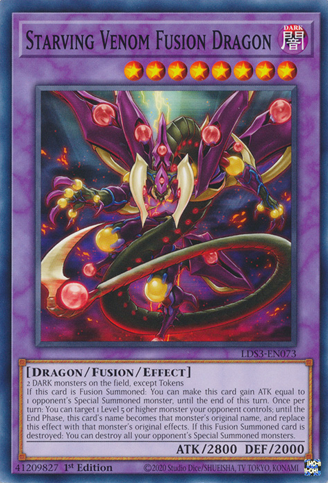 Starving Venom Fusion Dragon [LDS3-EN073] Common | Clutch Gaming