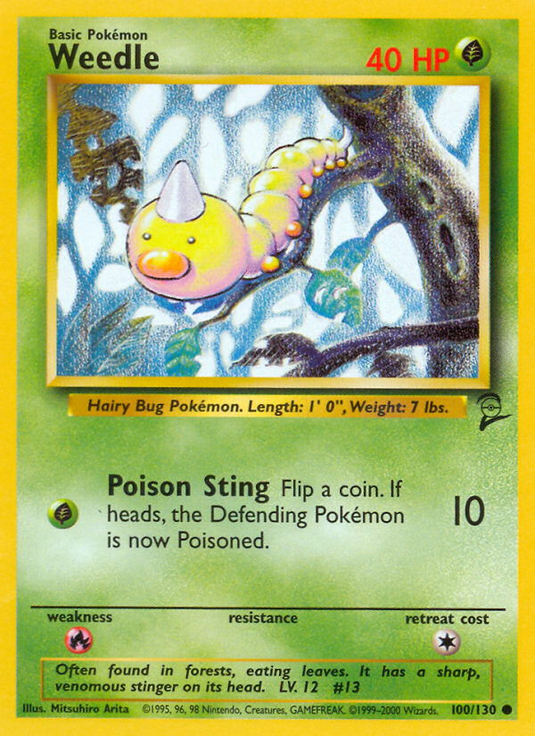 Weedle (100/130) [Base Set 2] | Clutch Gaming