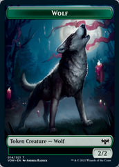 Wolf (011) // Wolf (014) Double-Sided Token [Innistrad: Crimson Vow Tokens] | Clutch Gaming