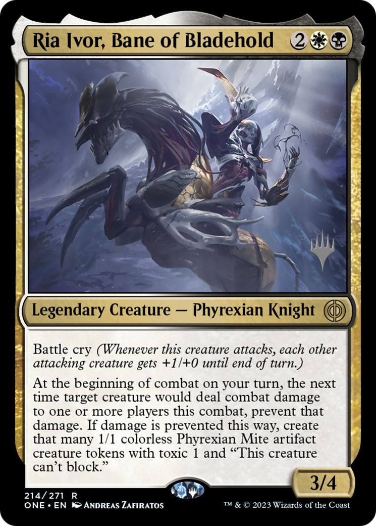 Ria Ivor, Bane of Bladehold (Promo Pack) [Phyrexia: All Will Be One Promos] | Clutch Gaming