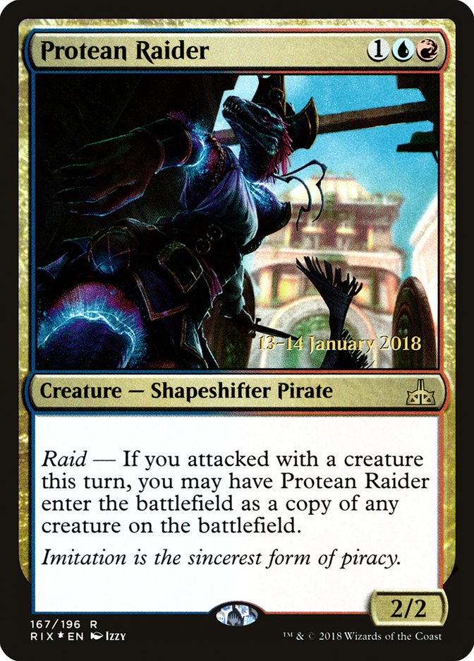 Protean Raider [Rivals of Ixalan Prerelease Promos] | Clutch Gaming