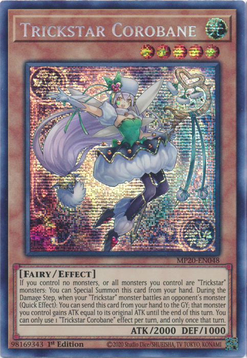 Trickstar Corobane [MP20-EN048] Prismatic Secret Rare | Clutch Gaming