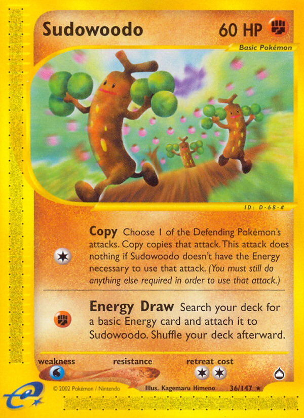 Sudowoodo (36/147) [Aquapolis] | Clutch Gaming