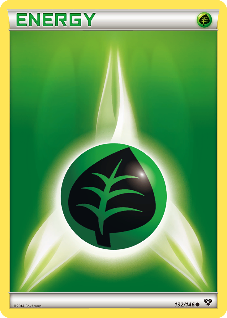 Grass Energy (132/146) [XY: Base Set] | Clutch Gaming