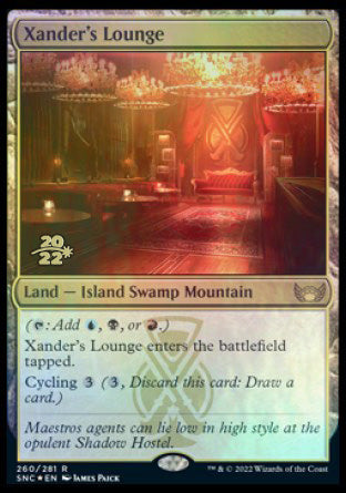 Xander's Lounge [Streets of New Capenna Prerelease Promos] | Clutch Gaming