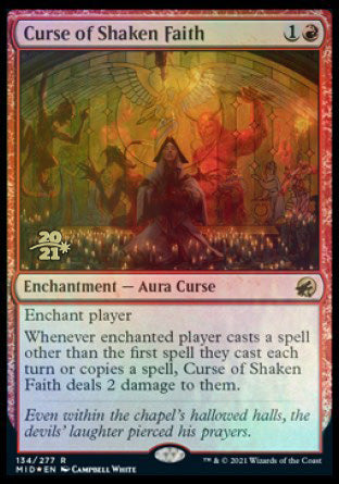 Curse of Shaken Faith [Innistrad: Midnight Hunt Prerelease Promos] | Clutch Gaming