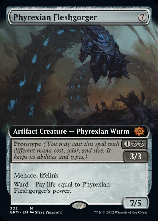 Phyrexian Fleshgorger (Extended Art) [The Brothers' War] | Clutch Gaming