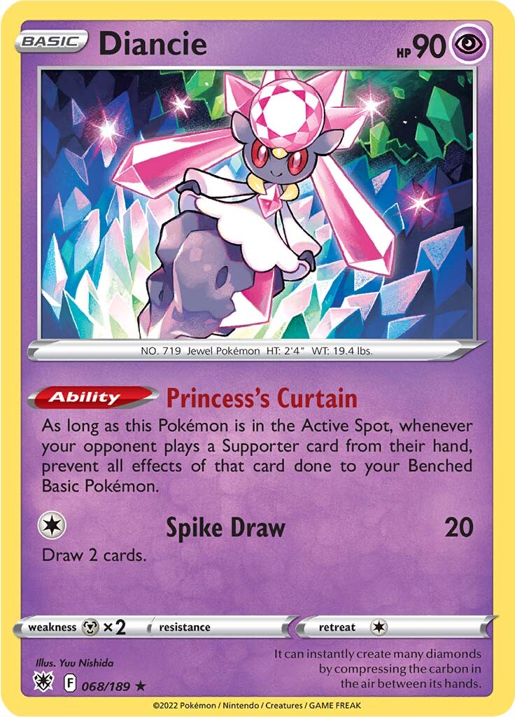 Diancie (068/189) [Sword & Shield: Astral Radiance] | Clutch Gaming