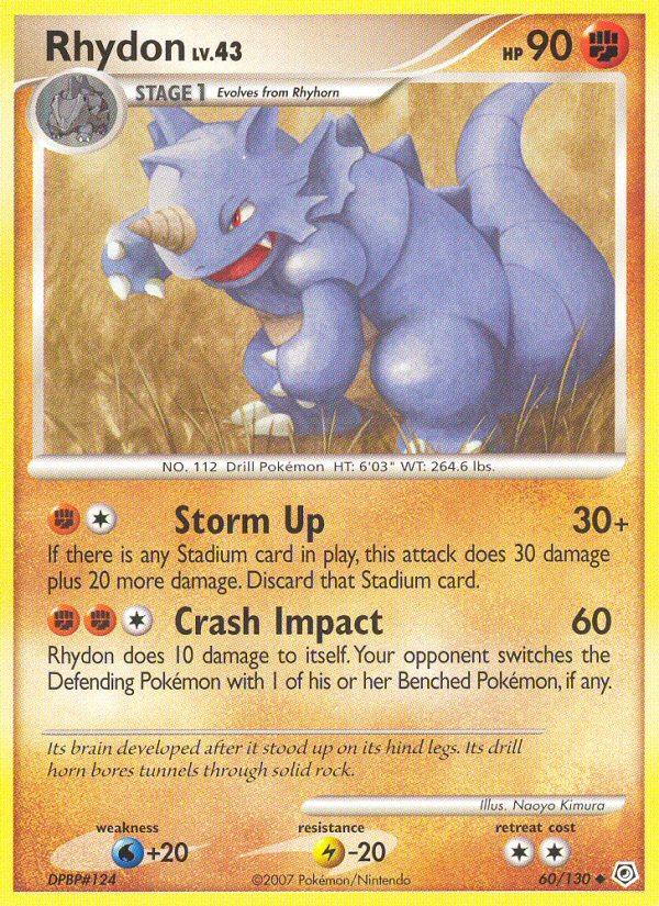 Rhydon (60/130) [Diamond & Pearl: Base Set] | Clutch Gaming