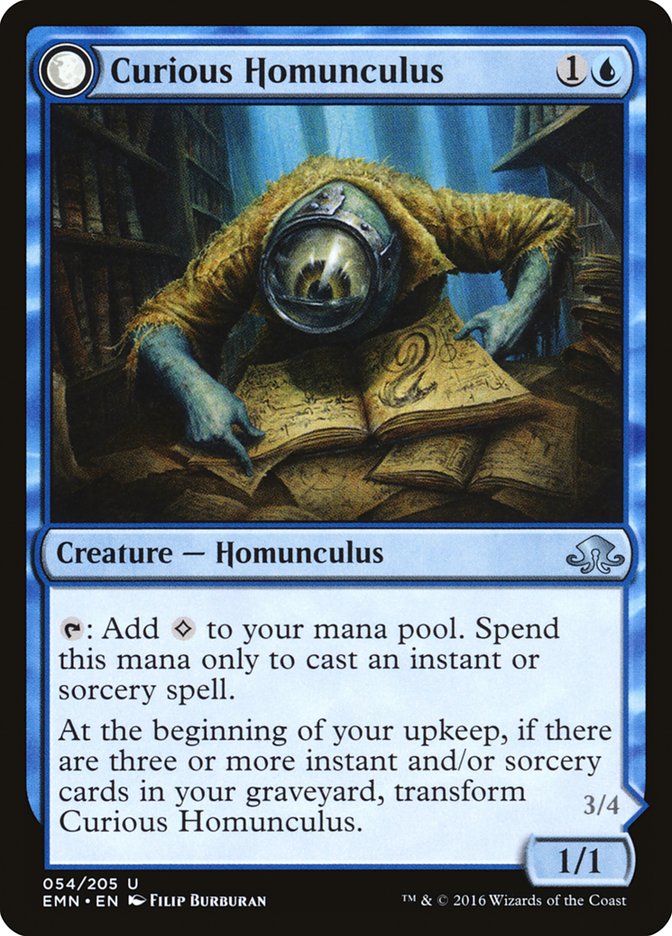 Curious Homunculus // Voracious Reader [Eldritch Moon] | Clutch Gaming