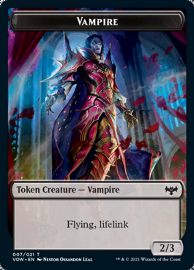 Vampire Token (007) [Innistrad: Crimson Vow Tokens] | Clutch Gaming